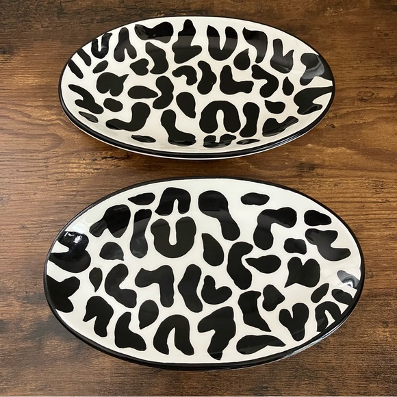American Atelier animal print oval plates - Picture 1 of 4